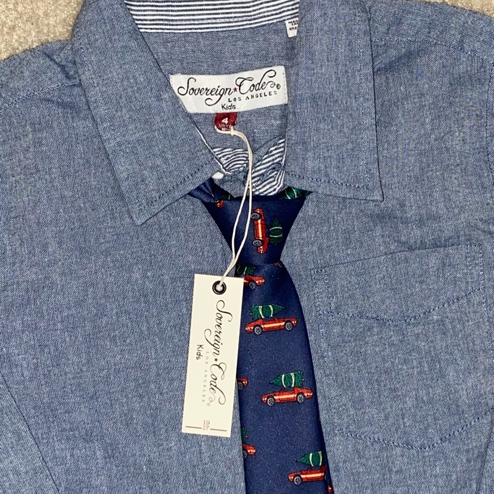 Sovereign Code Chambray Blue Button Down Shirt
